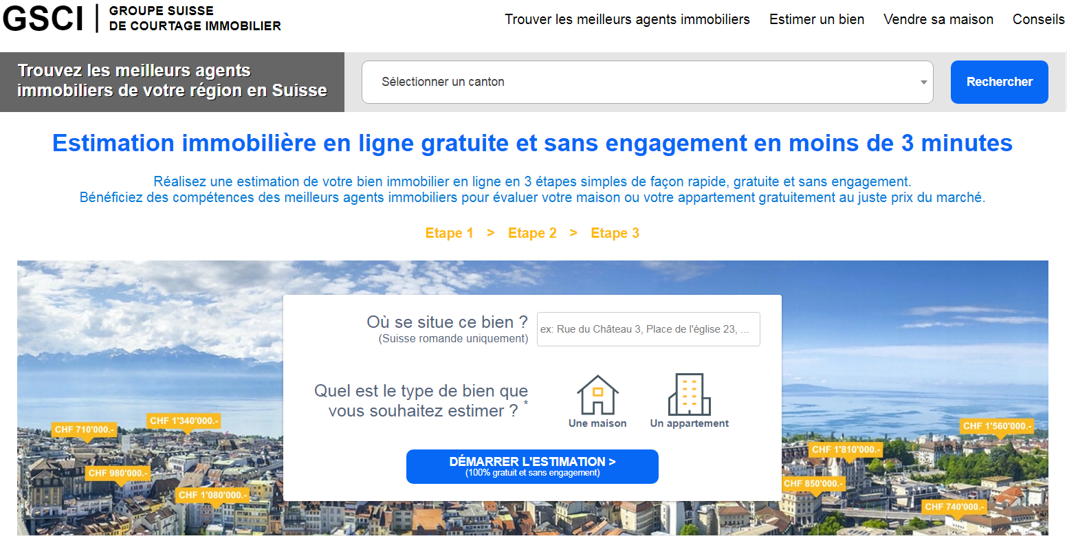 estimation immobiliere en ligne suisse